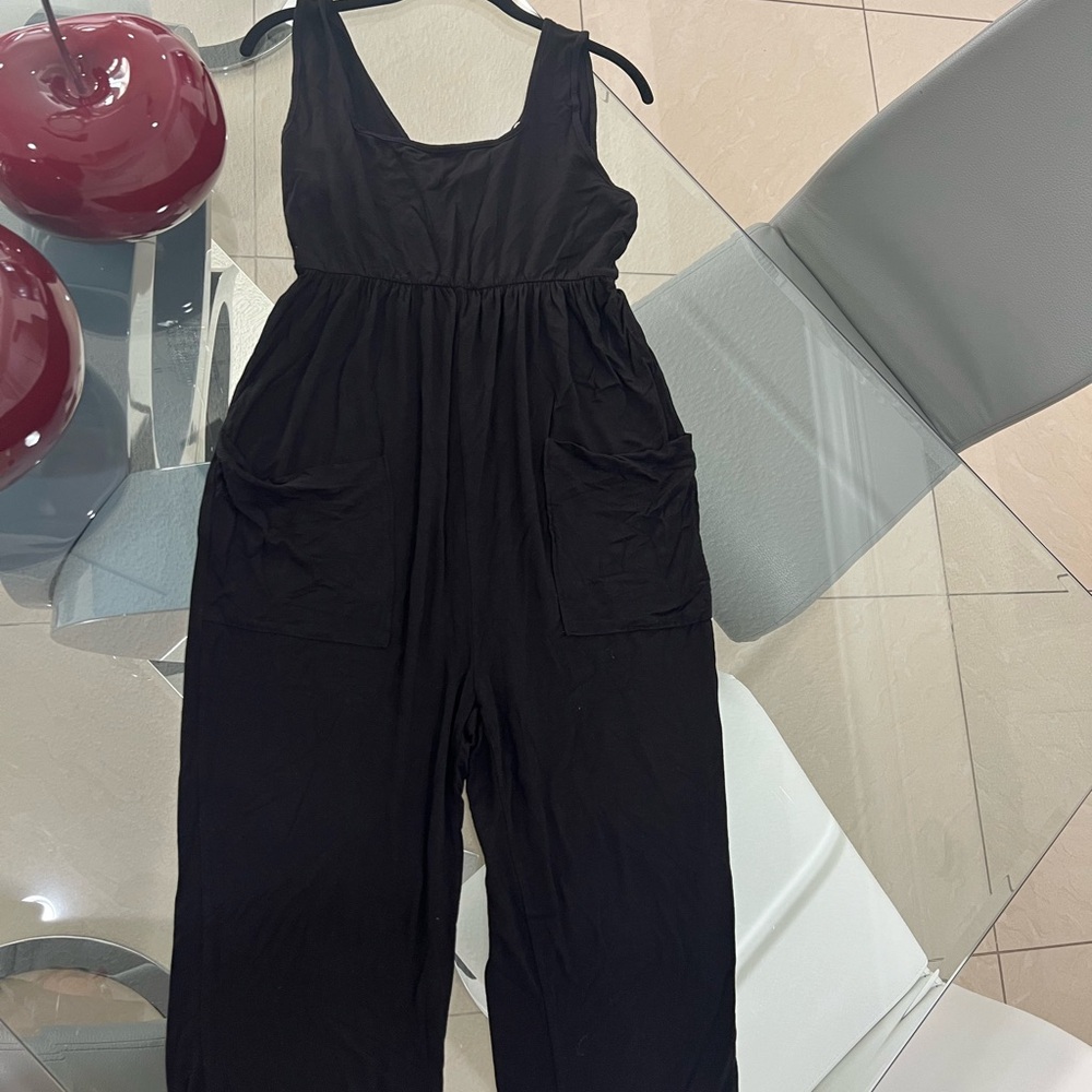 Mikey & Joey Black Jumpsuit With Packets Size Med… - image 5